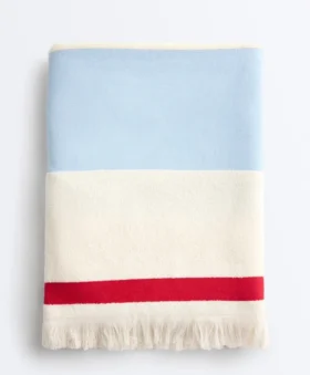 100% katoenen gestreepte handdoek