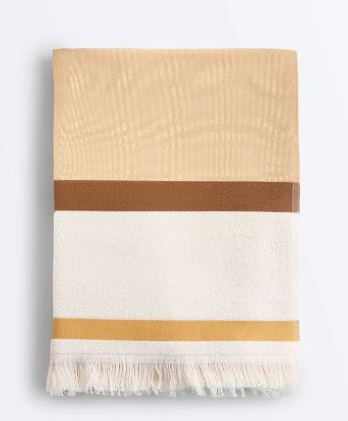 100% katoenen gestreepte handdoek 100% katoenen gestreepte handdoek