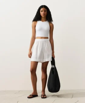 100% linnen Bermuda Shorts