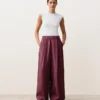 100% linnen broek met wijde pijpen 100% linnen broek met wijde pijpen