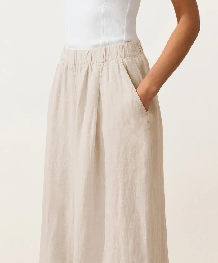 100% linnen broek met wijde pijpen 100% linnen broek met wijde pijpen