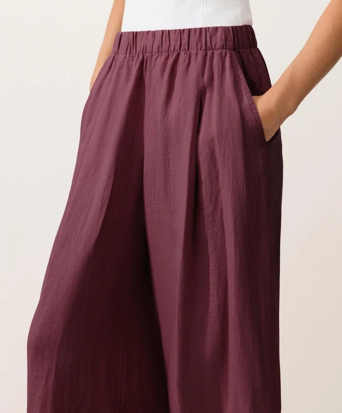 100% linnen broek met wijde pijpen 100% linnen broek met wijde pijpen