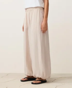 100% linnen gestreepte bloomerbroek