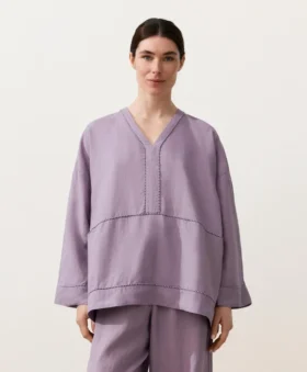 100% linnen kaftan-overhemd
