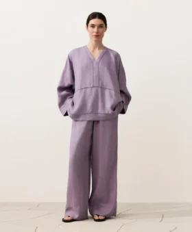 100% linnen kaftan-overhemd