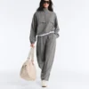 Bomberjas van lyocellmix met gingham-patroon