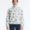 Bloemenprint jasje van imitatieschapenvacht Bloemenprint jasje van imitatieschapenvacht