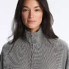 Bomberjas van lyocellmix met gingham-patroon