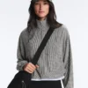 Bomberjas van lyocellmix met gingham-patroon