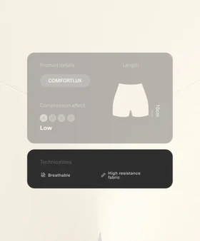 Comfortlux hotbroek met hoge taille (10 cm) en opengewerkte details