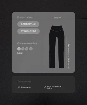 Comfortlux zwangerschapsbroek met rechte pijpen Comfortlux zwangerschapsbroek met rechte pijpen