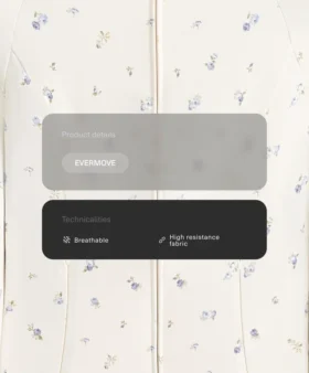 Evermove technisch jasje met bloemenprint