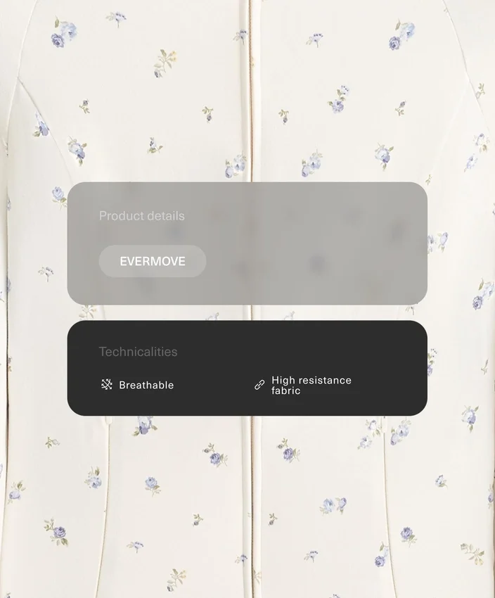 Evermove technisch jasje met bloemenprint Evermove technisch jasje met bloemenprint