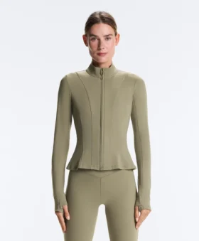Evermove technisch jasje met peplum