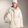 Faux-lammy coat met verstelbare taille Faux-lammy coat met verstelbare taille
