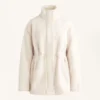 Faux-lammy coat met verstelbare taille Faux-lammy coat met verstelbare taille