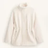 Faux-lammy coat met verstelbare taille Faux-lammy coat met verstelbare taille