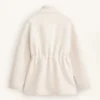 Faux-lammy coat met verstelbare taille Faux-lammy coat met verstelbare taille