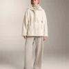 Faux-lammy coat met verstelbare taille Faux-lammy coat met verstelbare taille