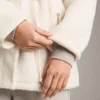 Faux-lammy coat met verstelbare taille Faux-lammy coat met verstelbare taille