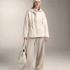 Faux-lammy coat met verstelbare taille Faux-lammy coat met verstelbare taille