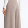 Gestreepte broek met wijde pijpen en Soft Touch modal Gestreepte broek met wijde pijpen en Soft Touch modal