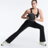 Hoge Compressive Broek met uitlopende pijpen Hoge Compressive Broek met uitlopende pijpen