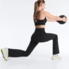 Hoge Compressive Broek met uitlopende pijpen Hoge Compressive Broek met uitlopende pijpen
