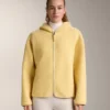 Imitatie-lammy coats-jas met capuchon Imitatie-lammy coats-jas met capuchon