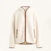 Imitatie-lammy coats-jas met capuchon Imitatie-lammy coats-jas met capuchon