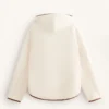 Imitatie-lammy coats-jas met capuchon Imitatie-lammy coats-jas met capuchon