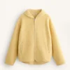 Imitatie-lammy coats-jas met capuchon Imitatie-lammy coats-jas met capuchon