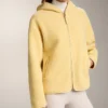 Imitatie-lammy coats-jas met capuchon Imitatie-lammy coats-jas met capuchon