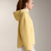 Imitatie-lammy coats-jas met capuchon Imitatie-lammy coats-jas met capuchon