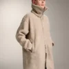 Lang jasje van imitatieschapenvacht Lang jasje van imitatieschapenvacht
