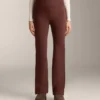 Naadloze bootcut-broek met hoge taille en superwarme voering