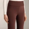 Naadloze bootcut-broek met hoge taille en superwarme voering