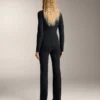Naadloze bootcut-broek met hoge taille en superwarme voering