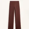 Naadloze bootcut-broek met hoge taille en superwarme voering