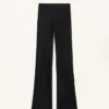 Naadloze bootcut-broek met hoge taille en superwarme voering