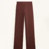 Naadloze bootcut-broek met hoge taille en superwarme voering