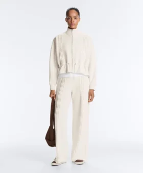 Rechte broek met Soft Touch modal en biezen Rechte broek met Soft Touch modal en biezen