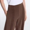 Rechte broek met Soft Touch modal en biezen Rechte broek met Soft Touch modal en biezen