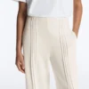 Rechte broek met Soft Touch modal en biezen Rechte broek met Soft Touch modal en biezen