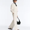 Rechte broek met Soft Touch modal en biezen Rechte broek met Soft Touch modal en biezen
