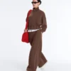 Rechte broek met Soft Touch modal en biezen Rechte broek met Soft Touch modal en biezen