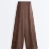 Rechte broek met Soft Touch modal en biezen Rechte broek met Soft Touch modal en biezen