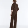 Slanke piquébroek met lage taille en katoen Slanke piquébroek met lage taille en katoen