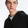 Soft Touch-jas met capuchon en modal Soft Touch-jas met capuchon en modal