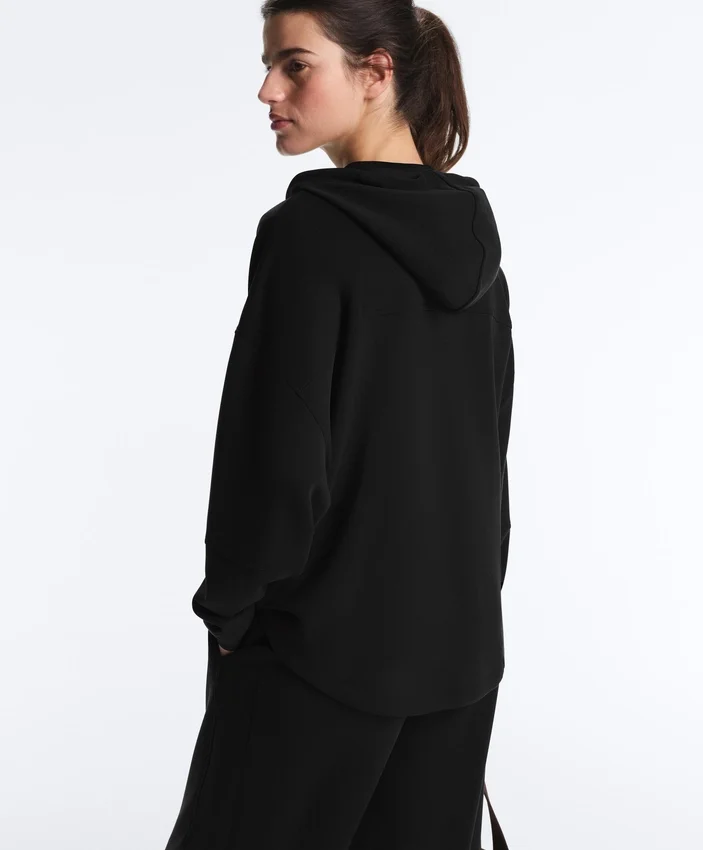 Soft Touch-jas met capuchon en modal Soft Touch-jas met capuchon en modal
